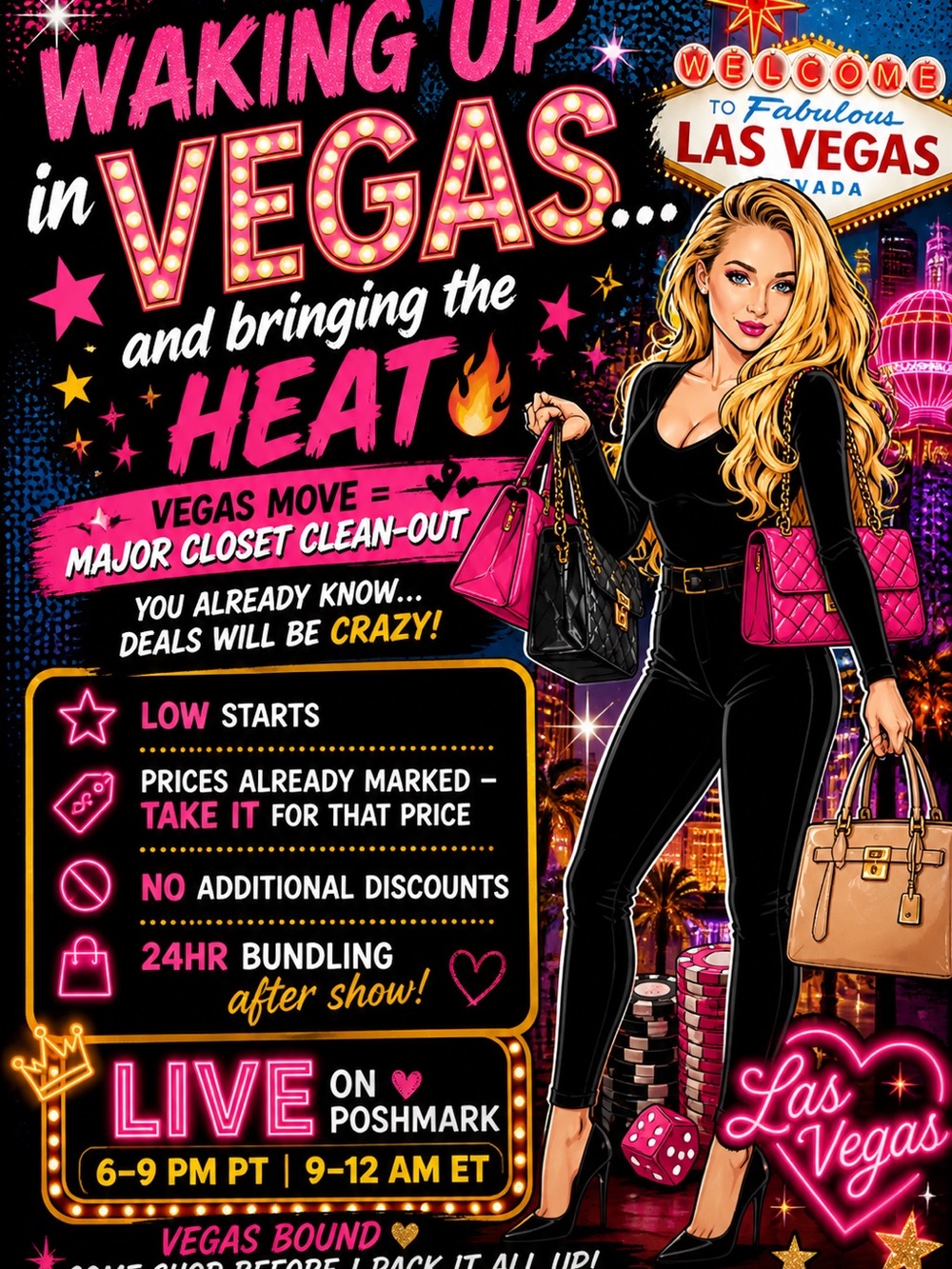 Waking Up in Vegas Next Week. Want to clear my shelves!